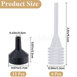 12 шт. алюминиевая воронкообразная воронка&nbsp;AJEW-GF0010-31EB
