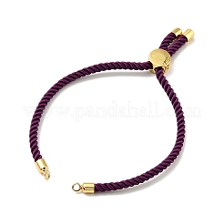 Halbfertige verdrehte Mailänder Seil-Gleitarmbänder&nbsp;FIND-G032-01G-25