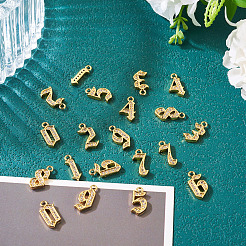 20 шт. 10 стиля латунных подвесок с микропаве из кубического циркония&nbsp;KK-TA0002-76