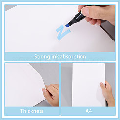 5 Blatt A4 Kunstzeichnungsskizzenbuch&nbsp;LS-DRAW-WH0007-003A