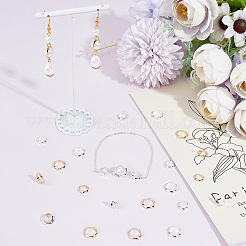 48шт 4 стиля латунных рамок для бусин KK-CN0002-55