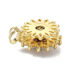 Латунные микропаве прозрачные подвески с фианитом&nbsp;LS-ZIRC-I055-02G