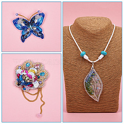 Серебряный вырез стеклянный стеклянный бусины SEED-TA0001-02