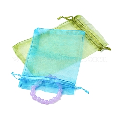 50 stücke organza taschen schmuck lagerung beutel hochzeit favor partei mesh kordelzug geschenk&nbsp;OP-FS0001-05B