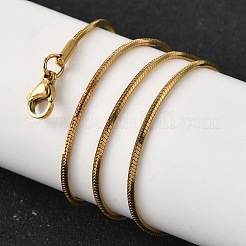 1.5 мм 304 нержавеющая сталь змейка ожерелья для женщин и мужчин&nbsp;LS-STAS-V011-04C-G