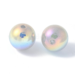 Покрытые бусины из АБС-пластика&nbsp;X-OACR-B026-02C