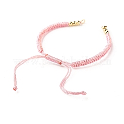 Регулируемый плетеный браслет из полиэфирного шнура AJEW-JB01109-05