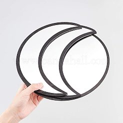 Акриловое деревянное зеркало с фазами луны&nbsp;DIY-WH0167-48B