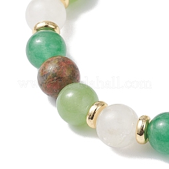 Браслеты из натуральных смешанных круглых бусин из драгоценных камней для женщин&nbsp;BJEW-JB12631-02
