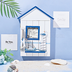 Boîte à clés de maison méditerranéenne en bois&nbsp;CON-PH0002-29