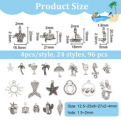 Подвески из сплава в тибетском стиле TIBEP-FG0001-13