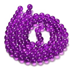 Fili di perline di vetro trasparente trafila&nbsp;X-GLAD-Q012-10mm-20