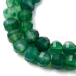 Натуральные полосатые агатовые бусы G-P587-D02-02B