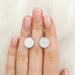 925 плоские круглые серьги-кольца из стерлингового серебра OH9695