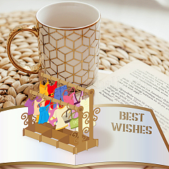 Углеродистая сталь разрезает трафареты DIY-WH0309-1468