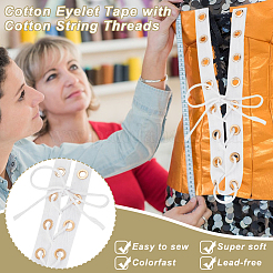 5 ярд хлопчатобумажных лент с люверсами OCOR-GA0001-77A