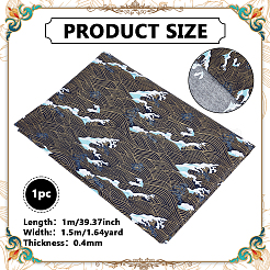Tissu en coton de style japonais&nbsp;DIY-WH0504-889B