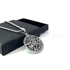 Ожерелья из нержавеющей стали с подвеской в виде звезды хип-хопа для мужчин и женщин KT6761