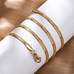 Цепочки-елочки из нержавеющей стали 304 с вакуумным покрытием PVD NJEW-F227-02G-04