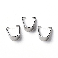 変色しにくい304ステンレススチールのスナップオンベイル  ステンレス鋼色  12.5x6mm  ピン：2x1mm&nbsp;STAS-E012-4