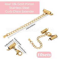 10 комплект удлинителей цепи из нержавеющей стали STAS-BBC0008-21A-G