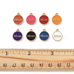 40 шт. эмалевые подвески из сплава ко Дню матери&nbsp;ENAM-FS0002-79