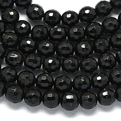 Натуральный черный турмалин бисер нитей&nbsp;G-B165-A05-6mm