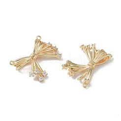 Латунные микропаве прозрачные подвески с фианитом&nbsp;KK-H482-06G