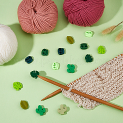 18 pièces 6 styles de perles de silicone&nbsp;SIL-HS0001-08