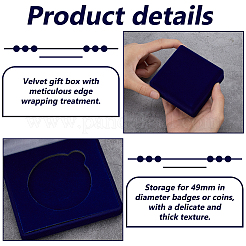 Квадратные футляры для хранения памятных монет из eva CON-WH0201-005B