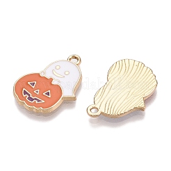Подвески из эмали из сплава с покрытием на тему Хэллоуина ENAM-N056-358A