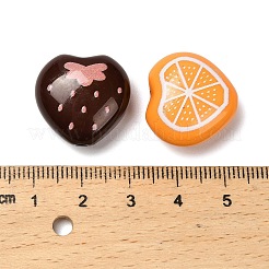 Печатные непрозрачные акриловые бусины MACR-F084-09