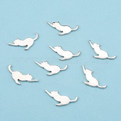 Кабошоны для котят из сплава PALLOY-WH0072-73E-S