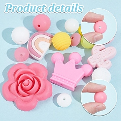 16 стиль пищевых экологически чистых силиконовых бусин SIL-PH0001-08