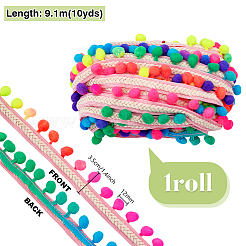 10 ярд полиэстеровых лент для помпонов с кисточками&nbsp;DIY-PH0033-31