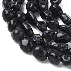 Synthetische blauen goldstone Perlen Stränge&nbsp;G-C286-A04