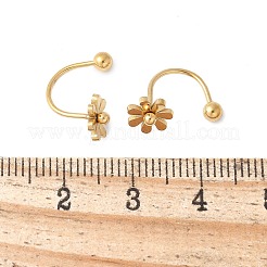 Pendientes de botón de acero inoxidable 304&nbsp;X-EJEW-E603-01B-G