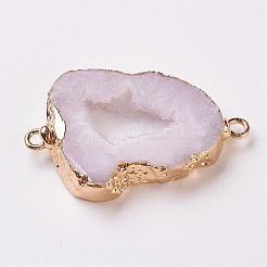 Гальваника природные друзья геодез кварцевый кристалл звенья соединители&nbsp;G-K189-04D