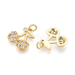 Латунные микро проложить кубического циркония подвески KK-N265-29G