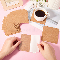 Самоклеящаяся пробковая подставка&nbsp;LS-AJEW-WH20042-14A