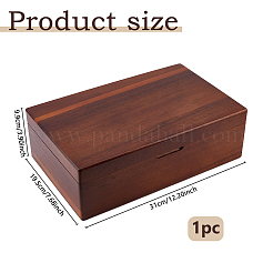 8 решетчатый деревянный ящик для хранения чайных пакетиков CON-WH0088-48B