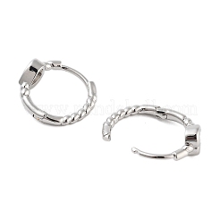 Латунные серьги обруча EJEW-N055-34P-RS