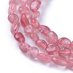 Природного кварца клубники нитей бисера G-P433-10