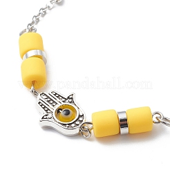 Серьги и браслеты лэмпворк ручной работы от сглаза SJEW-JS01250