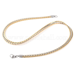 Colliers à chaîne torsadée en acier inoxydable 304 pour femmes&nbsp;NJEW-G140-08A-GP