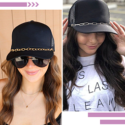 12 шт. 12 стиля 304 нержавеющая сталь и алюминиевые тросовые цепи цепь для бейсболки HJEW-SC0002-50