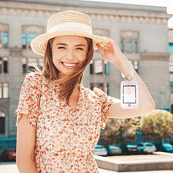 4 шт. 4 стиля прямоугольный держатель для фотокарточек из акрила и пластика для животных HJEW-CA0001-74