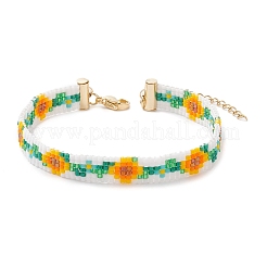 Браслеты из стеклянных бусин для женщин BJEW-MZ00209