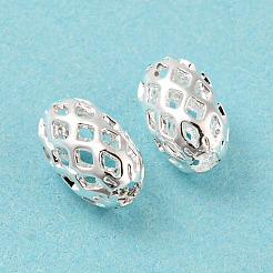 Латунные филигранные бусы&nbsp;KK-H737-8x5mm-S