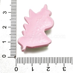 Кабошоны из непрозрачной смолы «единорог»&nbsp;LS-CRES-F034-05